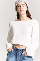 Forever21 Cropped Chenille Knit Sweater
