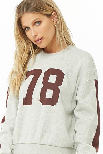 Forever21 Striped-sleeve Graphic Top