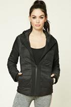 Forever21 Women's  Active Hooded Puffer Jacket