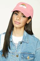 Forever21 Rainbow Patch Graphic Cap