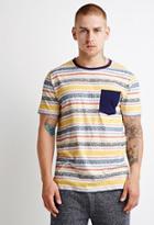 Forever21 Striped Tribal Print Tee