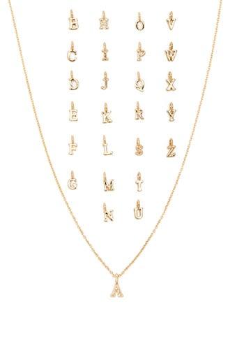 Forever21 Alphabet Charm Necklace