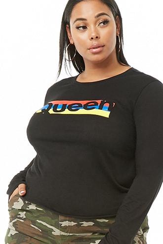 Forever21 Plus Size Queen Graphic Tee