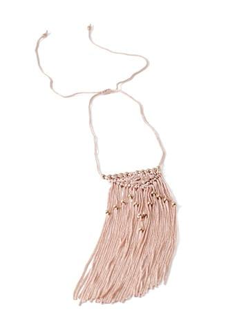 Forever21 Macram&eacute; Fringe Necklace