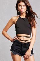 Forever21 Lace-up Halter Top