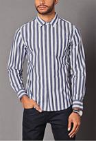 21 Men Vertical Striped Classic Fit Shirt
