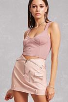 Forever21 Satin Bustier Top