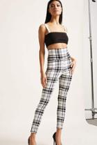 Forever21 High-waist Plaid Leggings