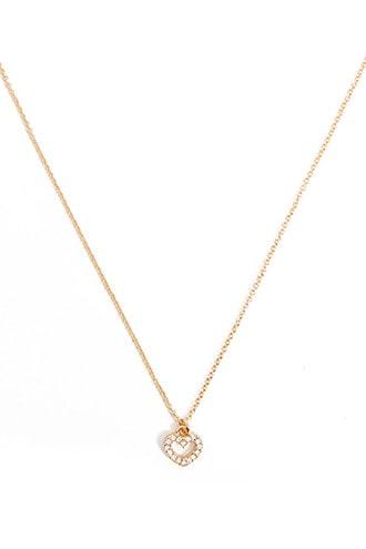 Forever21 Rhinestone-embellished Pendant Chain Necklace