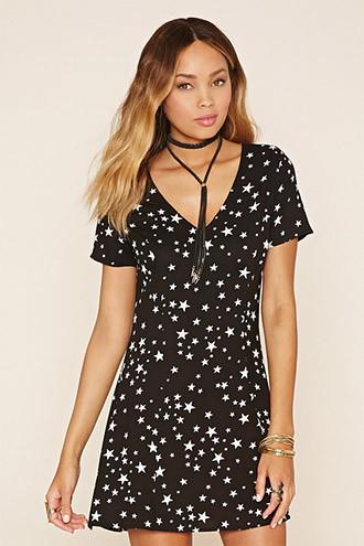 Forever21 Women's  Star Print Dress
