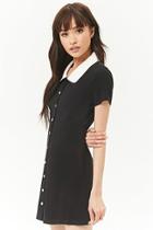Forever21 Button-front Contrast Dress
