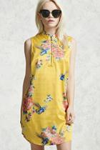 Forever21 Satin Floral Dress