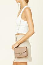 Forever21 Taupe Faux Leather Mini Crossbody