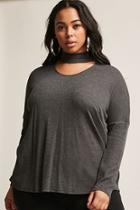 Forever21 Plus Size Waffle-knit Cutout Top