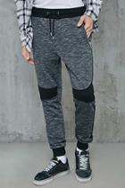 Forever21 Colorblock Marled Knit Joggers