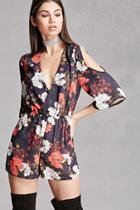 Forever21 Miss Truth Floral Print Romper