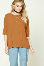Love21 Women's  Ginger Contemporary Ribbed Dolman Top