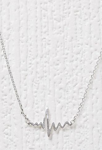 Forever21 Cool And Interesting Heartbeat Pendant Necklace
