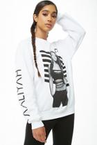 Forever21 Aaliyah Fleece Graphic Sweater