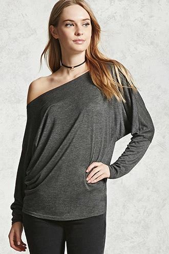 Forever21 Off-the-shoulder Dolman Shirt