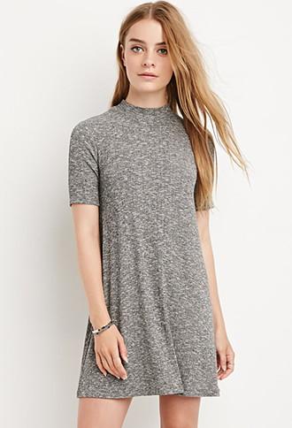 Forever21 Marled Trapeze Dress