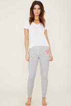 Forever21 Heart 67 Graphic Pj Pants