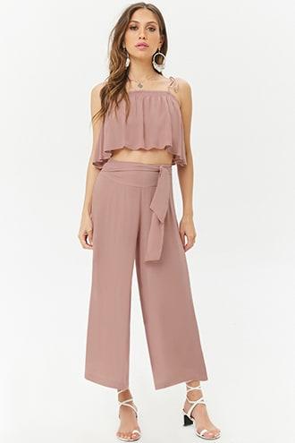 Forever21 Boho Me Palazzo Ankle Pants