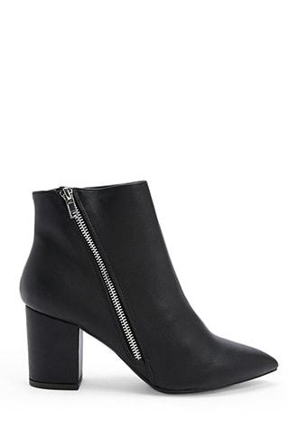 Forever21 Faux Leather Booties