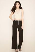 Forever21 Women's  Textured Wide-leg Pants