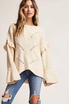 Forever21 Open-knit Bell Cuff Sweater