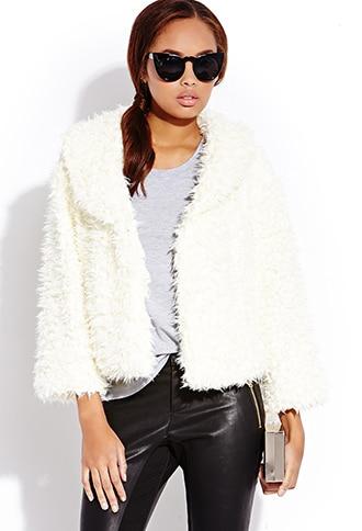 Forever21 Boho Babe Fuzzy Jacket