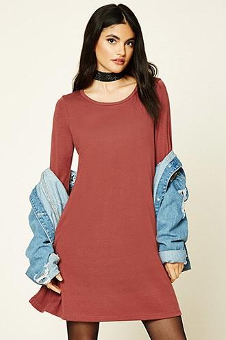 Forever21 Women's  Scoop Neck Swing Dress