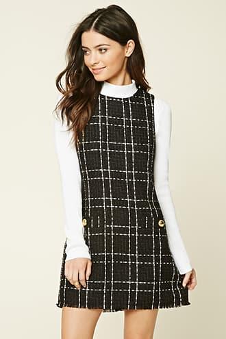 Forever21 Plaid Tweed Shift Dress