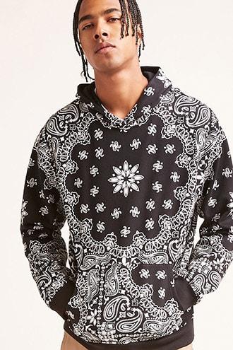 Forever21 Paisley Printed Hoodie