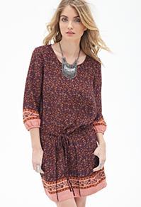 Forever21 Floral Print Shift Dress