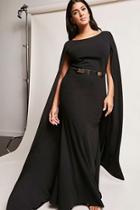 Forever21 Plus Size Cape Sleeve Maxi Dress