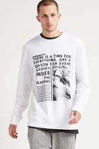 Forever21 Graphic French Terry Pullover