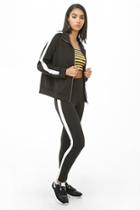 Forever21 Striped-trim Track Jacket & Pants Set