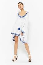 Forever21 Z&l Europe Embroidered Kaftan Top
