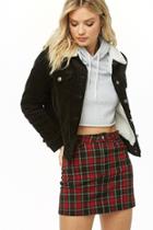 Forever21 Faux Shearling Corduroy Jacket