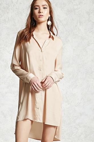 Forever21 Satin Shirt Dress