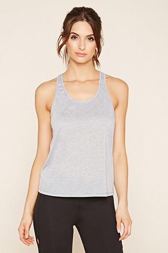 Forever21 Women's  Heather Grey Racerback Pj Tank
