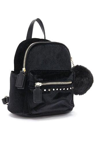 Forever21 Mini Velvet Backpack