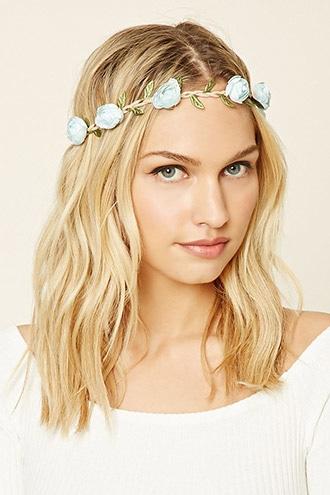 Forever21 Faux Suede Rose Headwrap