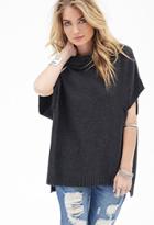 Forever21 Contemporary Heathered Batwing Turtleneck Sweater