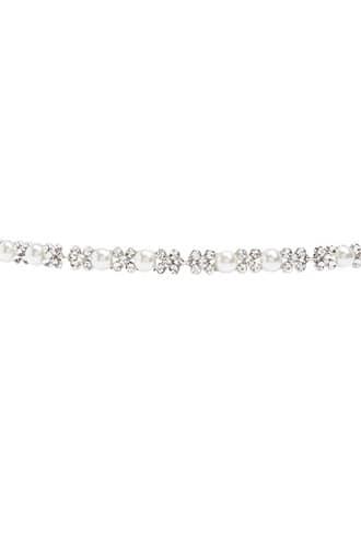 Forever21 Faux Pearl Rhinestone Headwrap