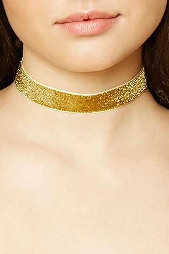 Forever21 Metallic Tensile Choker