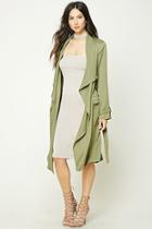 Forever21 Draped Self-tie Trench Coat