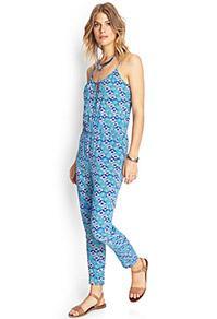 Forever21 Abstract Geo Jumpsuit