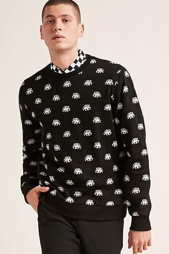 Forever21 Elephant Print Sweatshirt